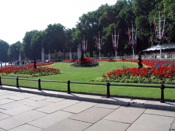 Gartenanlage beim Buckingham Palace