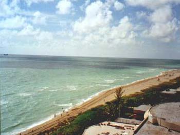 Der Ausblick von unserem Hotel aus in Miami