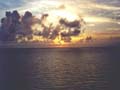 Der Sonnenuntergang in Miami