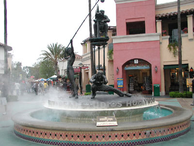 Brunnen am Eingang der Universal Studios