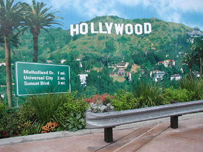 Das Hollywood-Schild aus nächster Nähe