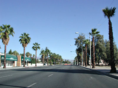 Strasse in Palm Springs