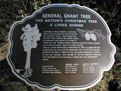 Infoschild vom General Grant