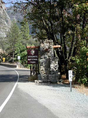 Eingang zum Yosemite NP
